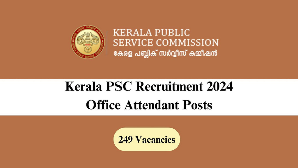 Kerala PSC Recruitment 2024