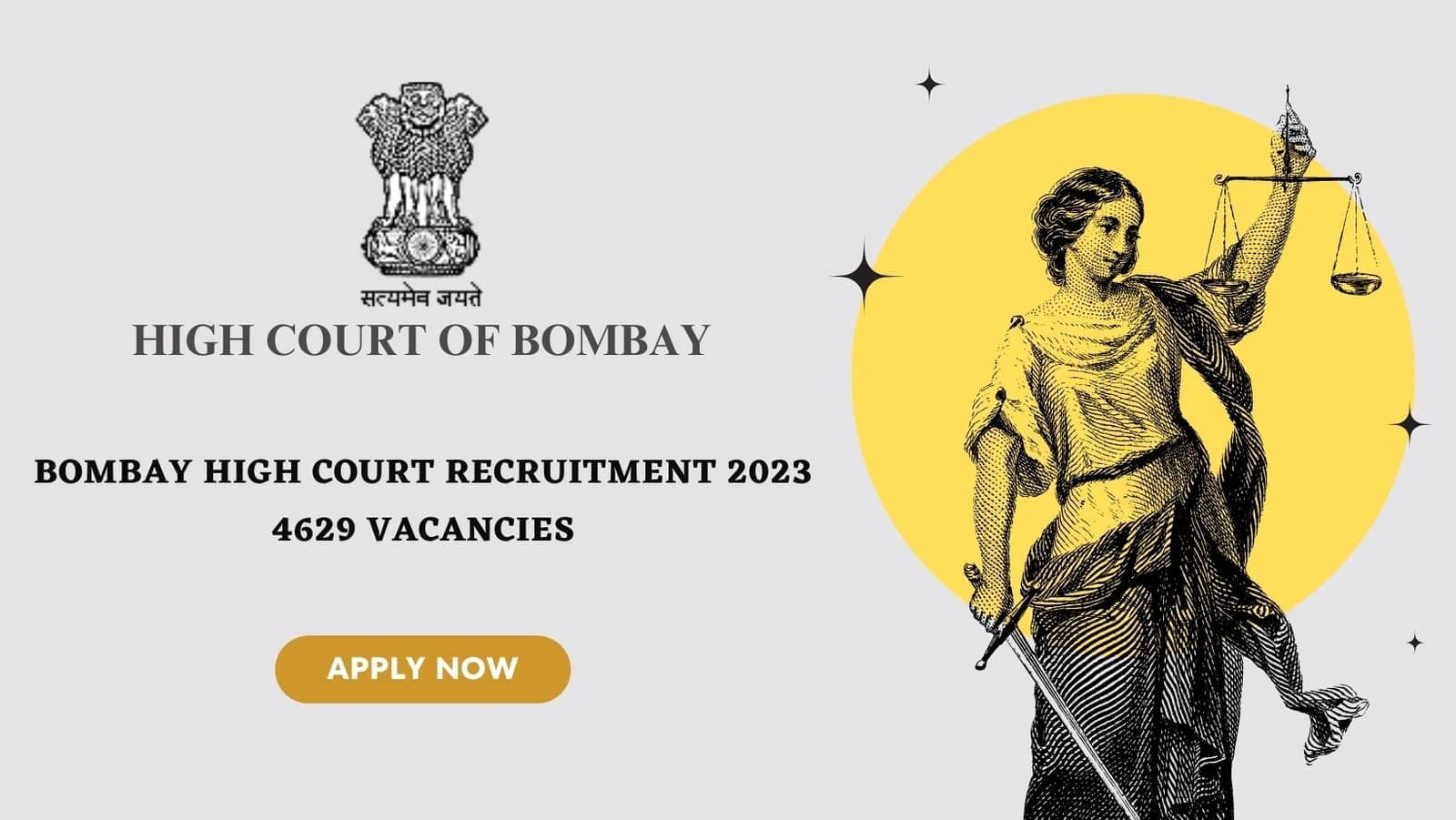 Bombay High Court Recruitment 2023 4629 Vacancies