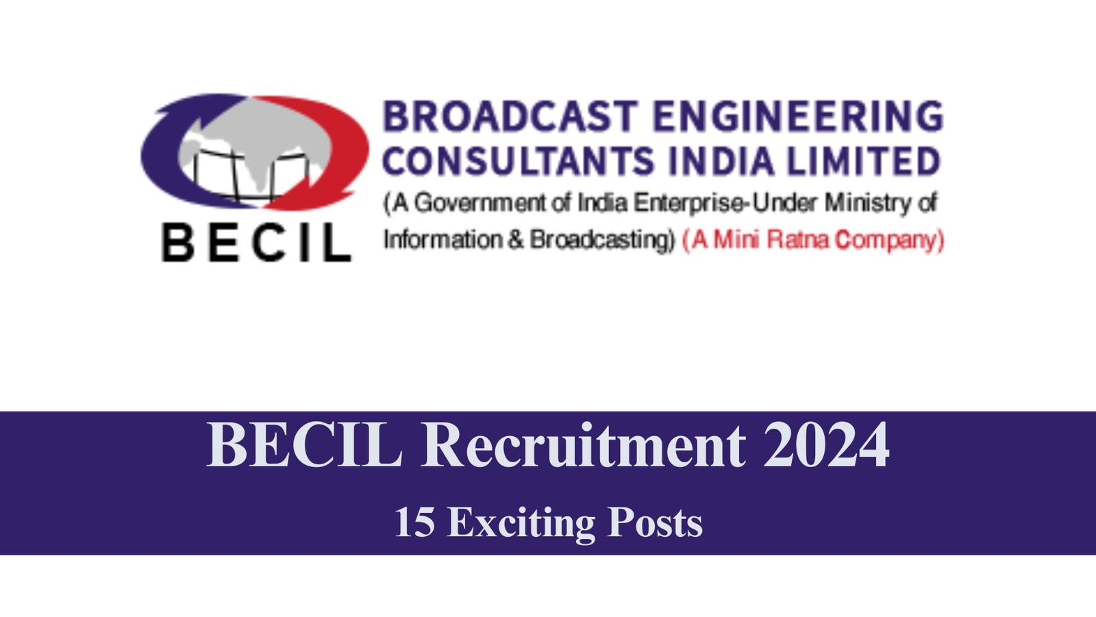 BECIL Recruitment 2024